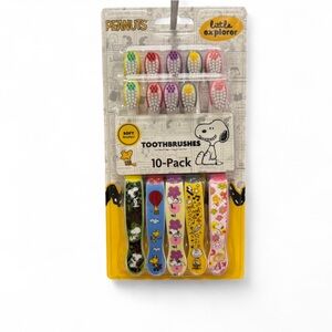 Peanuts Colorful Kids Toothbrush Set - 10 Pack